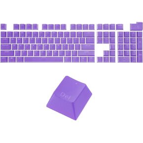 MECCANIXITY 108 Keys Pudding Keycaps Set OEM Profile 60 Percent ABS for Mechanical Keyboard Layout, Cream White Double Shot