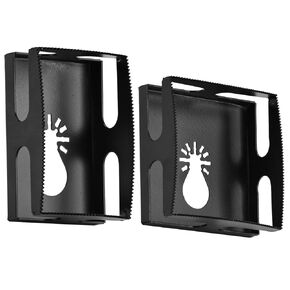 2 Pack Square Slot Cutter Drywall Oscillating Tool, Stainless Steel Slot Cutter for Oscillating Tool, Outlet Cutout tool Oscillating Square Blade for Drywall Plastic Metal Wood Rectangle + Square