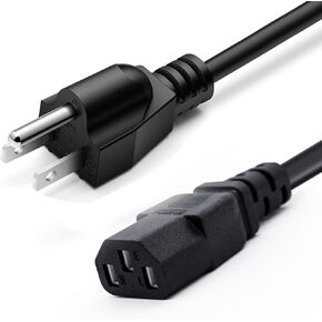 10FT Universal 3 Prong AC Treadmills Power Cord Replacement for Horizon Fitness Treadmills Ellipticals, Superfit, BowFlex Treadmills, Sole Treadmills,Goplus 2 in 1 Folding Treadmill Charger Cable