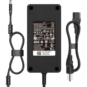 Original 240W Gaming Laptop Charger for Alienware 15 17 M15 M16 M17 M18X X51 R2 R3 R4 R5 R7 G3 G5 G7 15 5530 5535 5520 Precision M6800 M6700 M6400 J211H AC Adapter Power Supply Cord (240Watt 7.4)