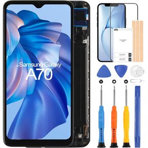 for Samsung Galaxy A70 Screen Replacement kit, LCD Display A70 2019 6.7" with Frame Touch Digitizer for Samsung A705F A705FN Full Assembly with Repair Tools