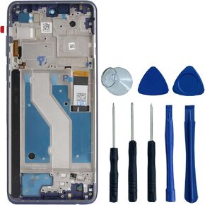LCD Screen with Frame for Motorola Moto G Stylus 2022 4G XT2211-1 XT2211-2 XT2211-3 XT2211-4 LCD Display Touch Screen Panel Digitizer with Frame Replacement Blue,6.8"