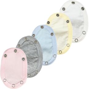 Holibanna Cotton Baby Bodysuit Extender:5pcs Baby Romper Suit Partner Baby Lengthening Piece Jumpsuit Extender Patch