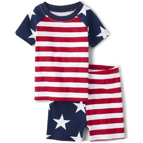 The Children's Place Baby Girls' Family Matching, 4th of July American USA Pajamas Sets, Cotton in Kuwait