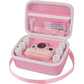 ALKOO Case Compatible with Dylanto Kids Camera Instant Print, 1080P Kids Instant Digital Video Cameras Holder, Portable Toy Storage for SD Card, Photo Paper, Lanyard and USB Type-C Cable (Box Only)
