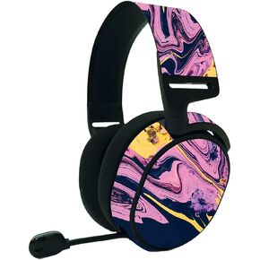MightySkins Skin Compatible with SteelSeries Arctis 9 - Pink Wiggle | Protective, Durable, and Unique Vinyl Decal wrap Cover | Easy to Apply, Remove, and Change Styles | Made in The USA