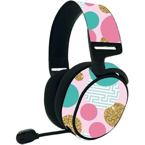 MightySkins Skin Compatible with SteelSeries Arctis 9 - Golden Bubbles | Protective, Durable, and Unique Vinyl Decal wrap Cover | Easy to Apply, Remove, and Change Styles | Made in The USA