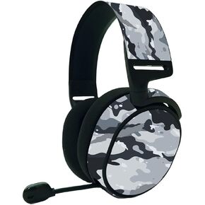 MightySkins Skin Compatible with SteelSeries Arctis 9 - Gray Camouflage | Protective, Durable, and Unique Vinyl Decal wrap Cover | Easy to Apply, Remove, and Change Styles | Made in The USA