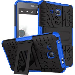 for Samsung Galaxy Tab A 7.0 Case 2016 Release (Model: SM-T280 / T285),Kickstand Heavy Duty Shockproof Cover (Blue)