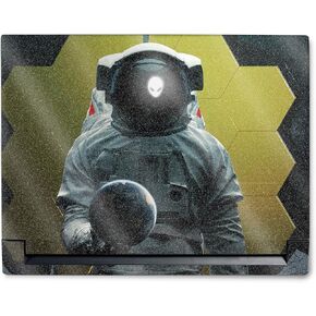 MightySkins Glossy Glitter Skin Compatible with Alienware M18 R1 (2023) Full Wrap Kit - World in Your Hand | Protective, Durable High-Gloss Glitter Finish | Easy to Apply | Made in The USA