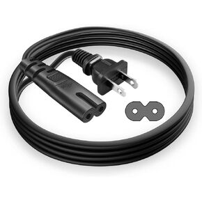 6Ft AC Power Cord Cable for Xbox One S/X, Xbox Series X/S Power Supply Cable Replacement