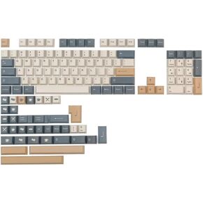 GMK Coffee Keycap 140 Keys Full Sets Mechanical Keyboard PBT Keycaps Cherry Profile DYE Subbed Personality Moka Bread Keycap (GMK Coffee)