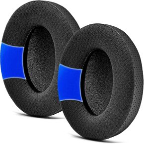 Earpads for PC38X, PC37X, HD560S, HD599, HD598/SE/CS/SR, HD595 Headphones by TRANSTEK - Thicker Memory Foam I Deeper Inner Hole (Cooling Gel Mesh)