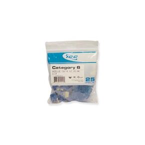 1 - IC107L6CBL - 25PK Cat6 Jack - Blue