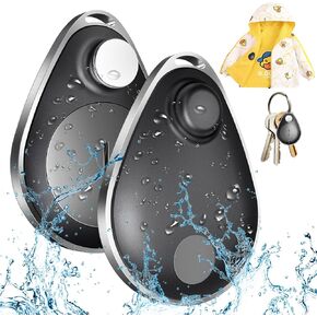 Hidden Air Trackers 2 Pack, Bluetooth Tracker Like Airtags Work with Apple Find My (iOS only), Key Finders IP67 Waterproof, Item Finders Locator Suitable for Bag, Luggage, Keys, Backpack