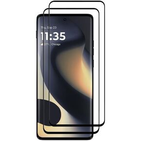 VIESUP for Motorola Edge (2024) 3D Curved Screen Protector, [2 Pack] Full Coverage Tempered Glass for Moto Edge 2024 / Motorola Edge (gen 5) (6.6-INCH)