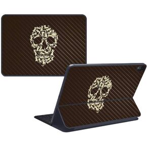 MightySkins Carbon Fiber Skin for Apple iPad Pro Smart Keyboard 12.9" (2018) - Bright and Happy - Protective, Durable Textured Carbon Fiber Finish - Easy to Apply and Change Styles - Made in The USA