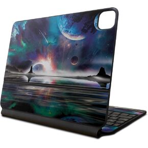 Skin Compatible with Apple Magic Keyboard for iPad Pro 13‑inch (M4) 2024 - Space Horizon - Premium 3M Vinyl Protective Wrap Decal Cover - Easy to Apply | Crafted in The USA by MightySkins