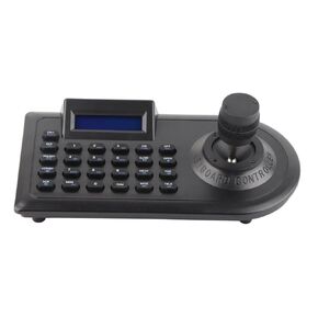FTVOGUE PTZ Camera Controller for Network Dome Cameras Analog 3D Keyboard Joystick Pan Tilt Zoom Controller with Joystick and LCD Display for Security System (US Plug)