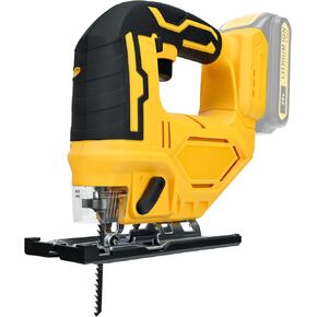 Cordless Jig Saw for DeWalt 20V Battery, 0°-45° Bevel Cuts, Brushless Jigsaw Tool, 3-Position Orbital for Wood/Metal/PVC Cutting
