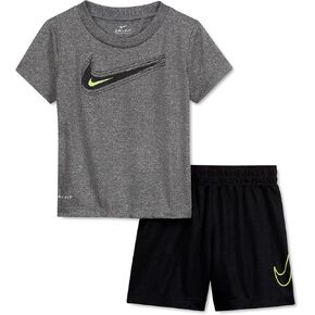Nike Boys' Play Top Set, Black(66h371-023)/Grey, 12 Months