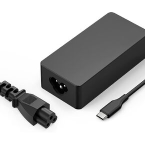 شاحن كمبيوتر محمول USB C عالمي بقدرة 65 وات، بديل لشاحن Chromebook بقدرة 45 وات لأجهزة Lenovo Thinkpad/Yoga، HP Spectre، Dell Chromebook 3100، Latitude 5420، Asus Acer Samsung Google Series Type C سلك طاقة للكمبيوتر in Kuwait