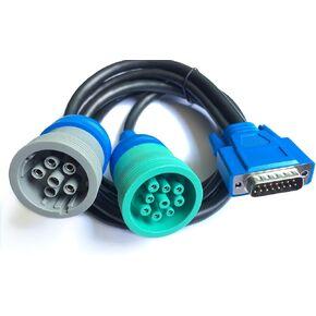 DB15 to type2 9pin and 6pin Diagnostic Cable 6/9 Pin Long Y Cable for USB Link 1