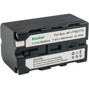 Kastar 4-Pack NP-F770 Battery 7.4V 5800mAh Replacement for DCR-TR7 DCR-TR7000 DCR-TR7100 DCR-TR8000 DCR-TR8100 DCR-TRU47 DCR-TRV103 DCR-TRV110 DCR-TRV120 DCR-TRV125 DCR-TRV130 DCR-TRV203 Camera