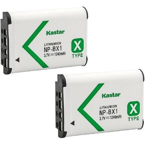Kastar 3-Pack NP-BX1 Battery Replacement for Sony HDR-AS100V, HDR-AS15, HDR-AS20, HDR-AS200V, HDR-AS30, HDR-AS300, HDR-AS50 Action Cam, HDR-AS50R, HDR-CX240, HDR-CX240E, HDR-CX405 Camera in Kuwait
