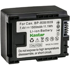 Kastar 1-Pack BP-809 Battery 7.4V 1500mAh Replacement for Canon VIXIA HF20, VIXIA HF21, VIXIA HF100, VIXIA HF200, VIXIA HG30, VIXIA XA10 XA10 HD Camcorder