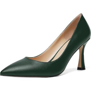 Womens Party Slip On Pointed Toe Matte Sexy Stiletto High Heel Pumps Shoes 3.3 Inch