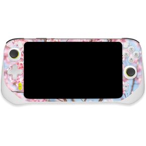 MightySkins Glossy Glitter Skin Compatible with Logitech G Cloud Gaming Handheld - Cherry On Sky | Protective, Durable High-Gloss Glitter Finish | Easy to Apply | Made in The USA