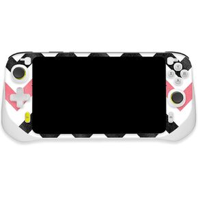 MightySkins Glossy Glitter Skin Compatible with Logitech G Cloud Gaming Handheld - Black Pink Chevron | Protective, Durable High-Gloss Glitter Finish | Easy to Apply | Made in The USA