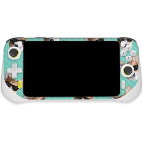 MightySkins Carbon Fiber Skin Compatible with Logitech G Cloud Gaming Handheld - Cool Corgi | Protective, Durable Textured Carbon Fiber Finish | Easy to Apply | Made in The USA