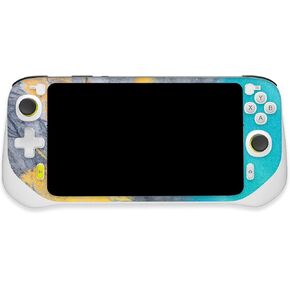 MightySkins Glossy Glitter Skin Compatible with Logitech G Cloud Gaming Handheld - Yellow Spill | Protective, Durable High-Gloss Glitter Finish | Easy to Apply | Made in The USA