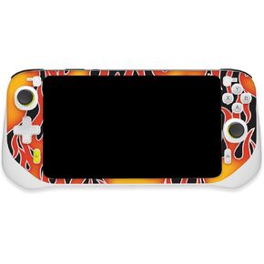 MightySkins Skin Compatible with Logitech G Cloud Gaming Handheld - Hot Flames | Protective, Durable, and Unique Vinyl Decal wrap Cover | Easy to Apply, Remove, and Change Styles | Made in The USA