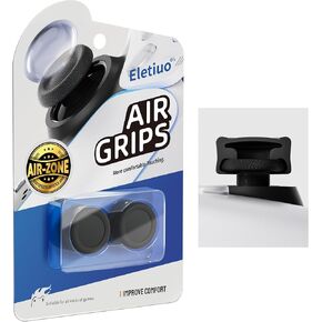 2 Pack Anti-Slip Silicone Thumb Grips Extender,Compatible for Playstation 4 (PS4),Playstation 5 (PS5) Controller,Ergonomic Protective Analog Thumbsticks Cover Custom Joystick Cap,Black
