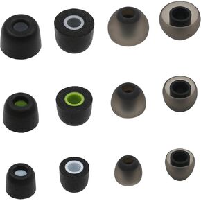 ALXCD Eartips for Jay bird Bluebud X4 X3 X2 X Earphone, SML 3 Sizes 6 Pair Soft Silicone & Memory Foam Replacement Ear Tips Gel Cushion, Fit for Jay bird Bluebud X X2 X3 X4 (4.5mm/SML)[Gel & Foam]
