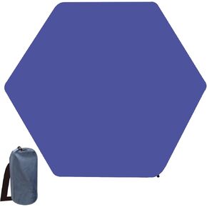 Hexagon Playpen Mat, Playpen Mattress, 59 Inch Pack and Play Mattress, Self Inflating Playard Pad, Hexagon Baby Playpen Mat for Babies & Toddlers, Comfty Portable Playmat with Carrying Bag