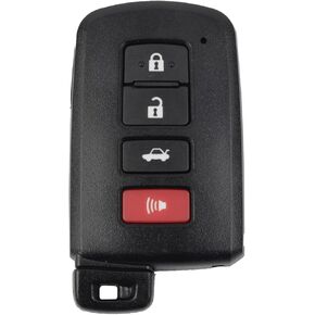 Dasbecan Key Fob Replacement Compatible with Toyota Avalon 2013-2018, Camry 2012-2017, Corolla 2014-2020 Smart Proximity Keyless Entry Remote Control Replaces HYQ14FBA 89904-06140 314 MHz 4 Buttons