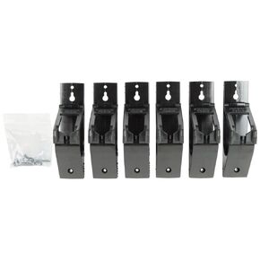 Klein Tools 450-510 2-Inch J-Hooks, Cable Management System with Lockable Latch for Extension Cords, Conduit, Fiber, Ethernet Cables, 6-Piece