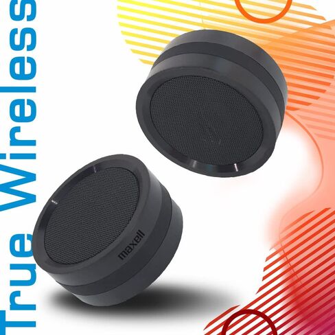 Maxell High Fidelity True Wireless Twin Speakers, Bluetooth 5.0, 6HRS of Playtime Per Speaker, Rubberized in Saudi Arabia