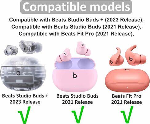 Compatible with Beats Fit Pro Ear Tips, 6 Pairs S/M/L Replacement Soft Silicone Rubber Flexible Fit in Case Gel Eartips Earbuds Earplug Compatible with Beats Studio Buds + Tidal Blue in Saudi Arabia