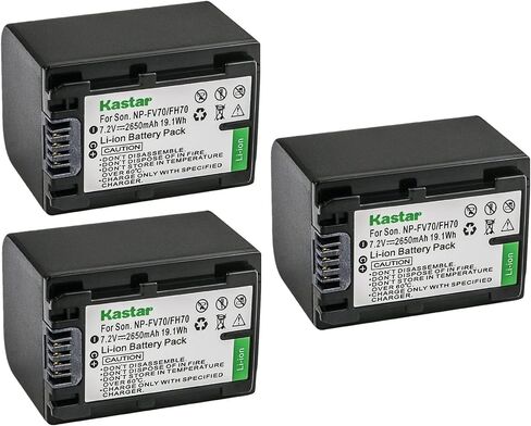 Kastar 1-Pack NP-FH70 Battery Replacement for Sony DCR-SR300, DCR-SR32, DCR-SR33, DCR-SR35, DCR-SR36, DCR-SR37, DCR-SR38, DCR-SR40, DCR-SR42, DCR-SR45, DCR-SR46, DCR-SR47, DCR-SR48, DCR-SR50 Camera in Saudi Arabia