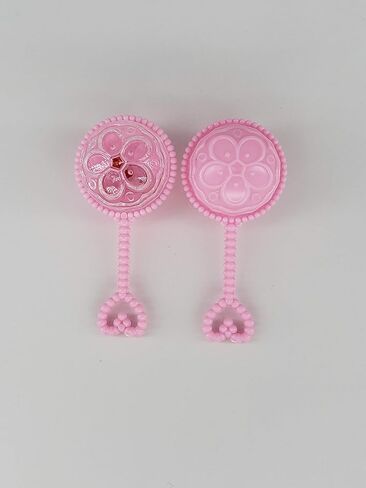 12X Baby Shower Favors Party Decoration It's a Girl & It's a Boy Mini Rattles (Pink Mini Rattle) in Saudi Arabia