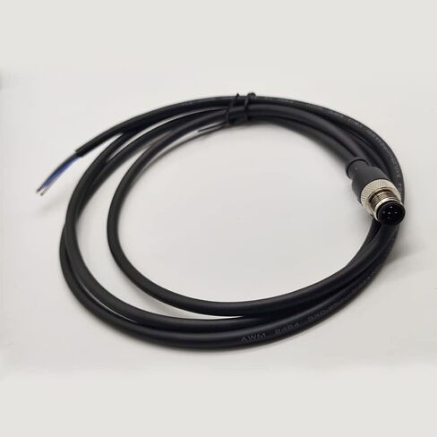 6.56ft M12 5 Pins Male Connector Cable, A Code Straight Aviation Plug Electrical Cable PVC Industrial Molded Unshielded Cable 2M AWG22（2 Meter） in Saudi Arabia