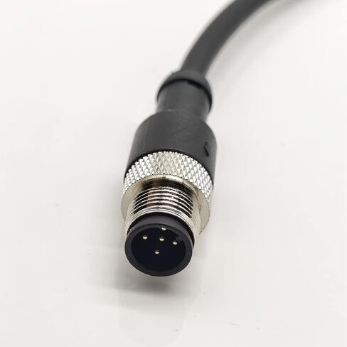 6.56ft M12 5 Pins Male Connector Cable, A Code Straight Aviation Plug Electrical Cable PVC Industrial Molded Unshielded Cable 2M AWG22（2 Meter） in Saudi Arabia