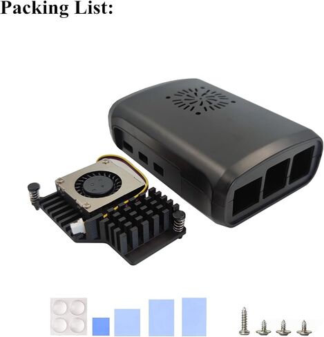 Raspberry Pi 5 Case with Active Cooler, ABS Case for Raspberry Pi 5 4GB/5GB (5BC) in Saudi Arabia