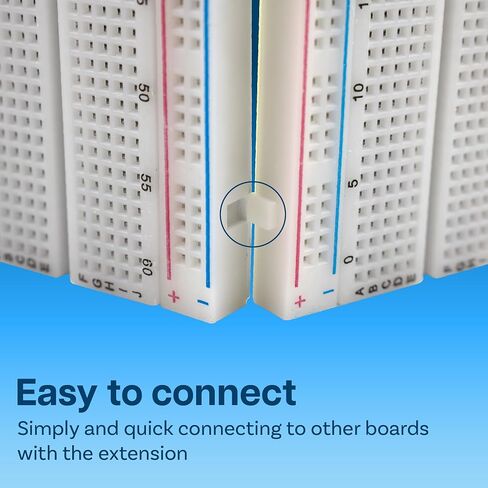 MMOBIEL 3 قطع لوحة دوائر نموذجية للوحة PCB بدون لحام - 3x400 نقطة - متوافقة مع DIY Arduino، Raspberry Pi 2/3 / 4/5 Projects Proto Shield Distribution - كتل التوصيل in Saudi Arabia