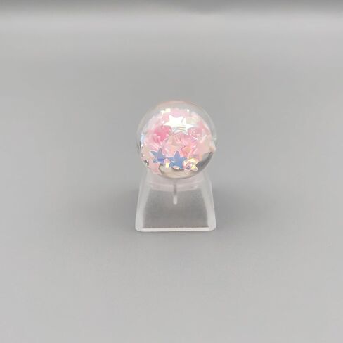 Personalized Crystal Ball Keycap Handmade OEM Profile Keycap Base DIY Custom ESC Backlit Keycap for Mechanical Keyboard MX Switch (Star) in Saudi Arabia